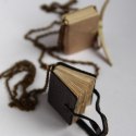 mini książki biżuteria wisior naszyjnik książeczka