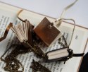 biżuteria mini książki książeczki naszyjniki wisiory